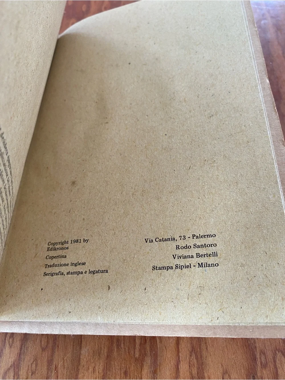 Highly Collectible and Rare Toscana in Bocca Book